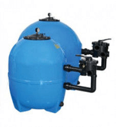 Фильтровальный бак NS-22 (стекловолокно), 22 м³/час, диаметр 830 мм, 6- позиционный боковой клапан, загрузка.